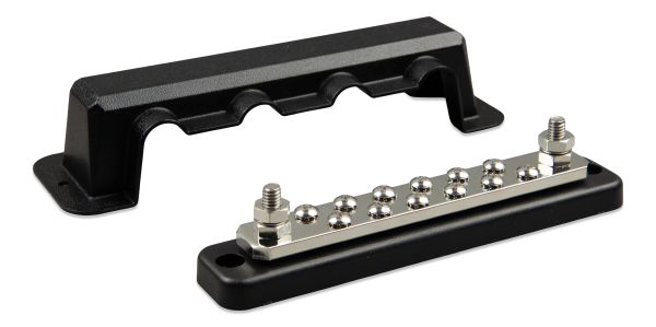 VBB125021220 - Busbar 250A 2P with 12 screws +cover (left_with cover)